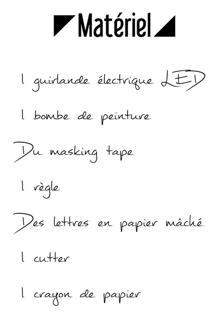 DIY Lettres Lumineuses // Hëllø Blogzine www.hello-hello.fr