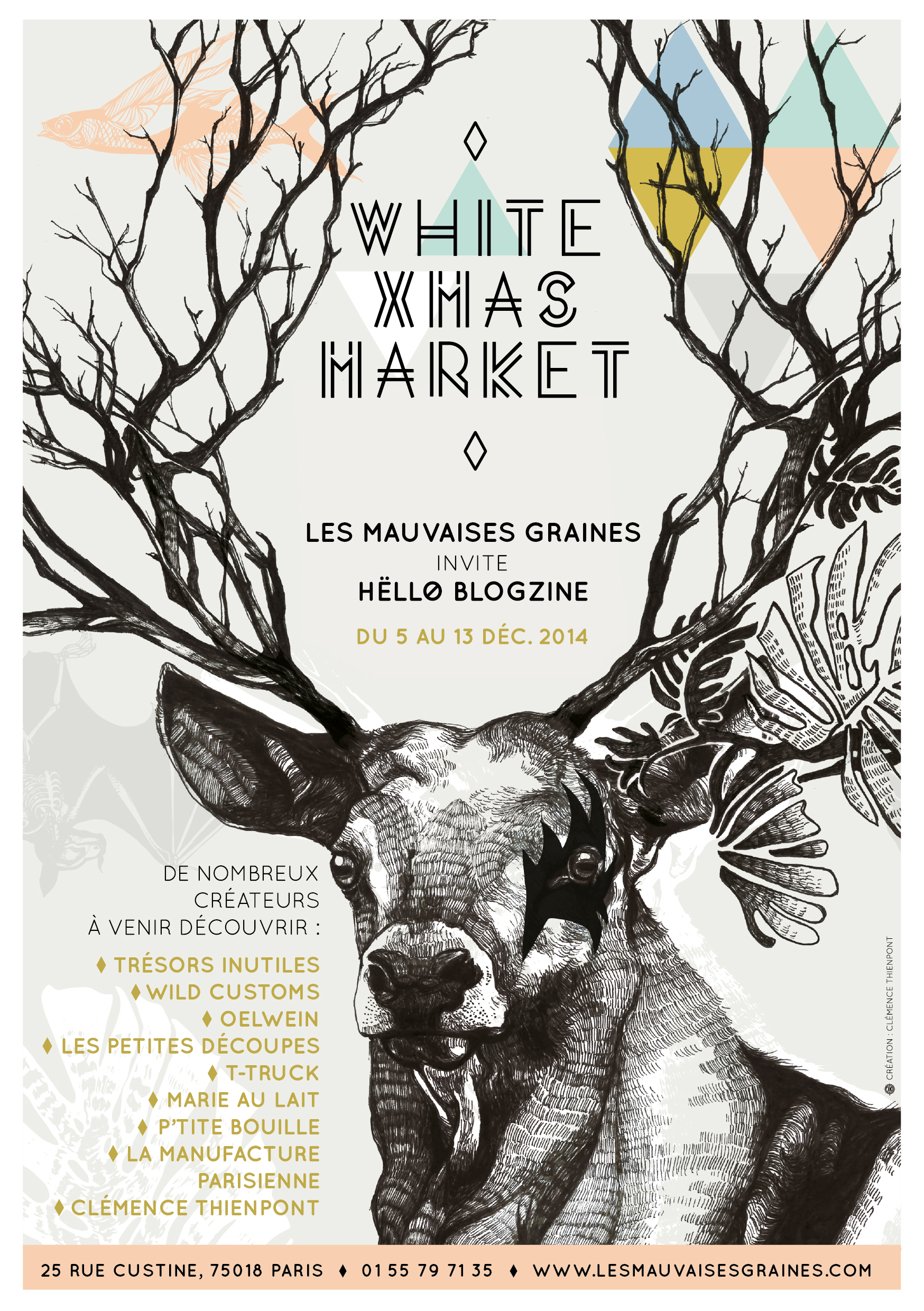 Les Mauvaises Graines - Paris - White Xmas Market // Hëllø Blogzine www.hello-hello.fr 