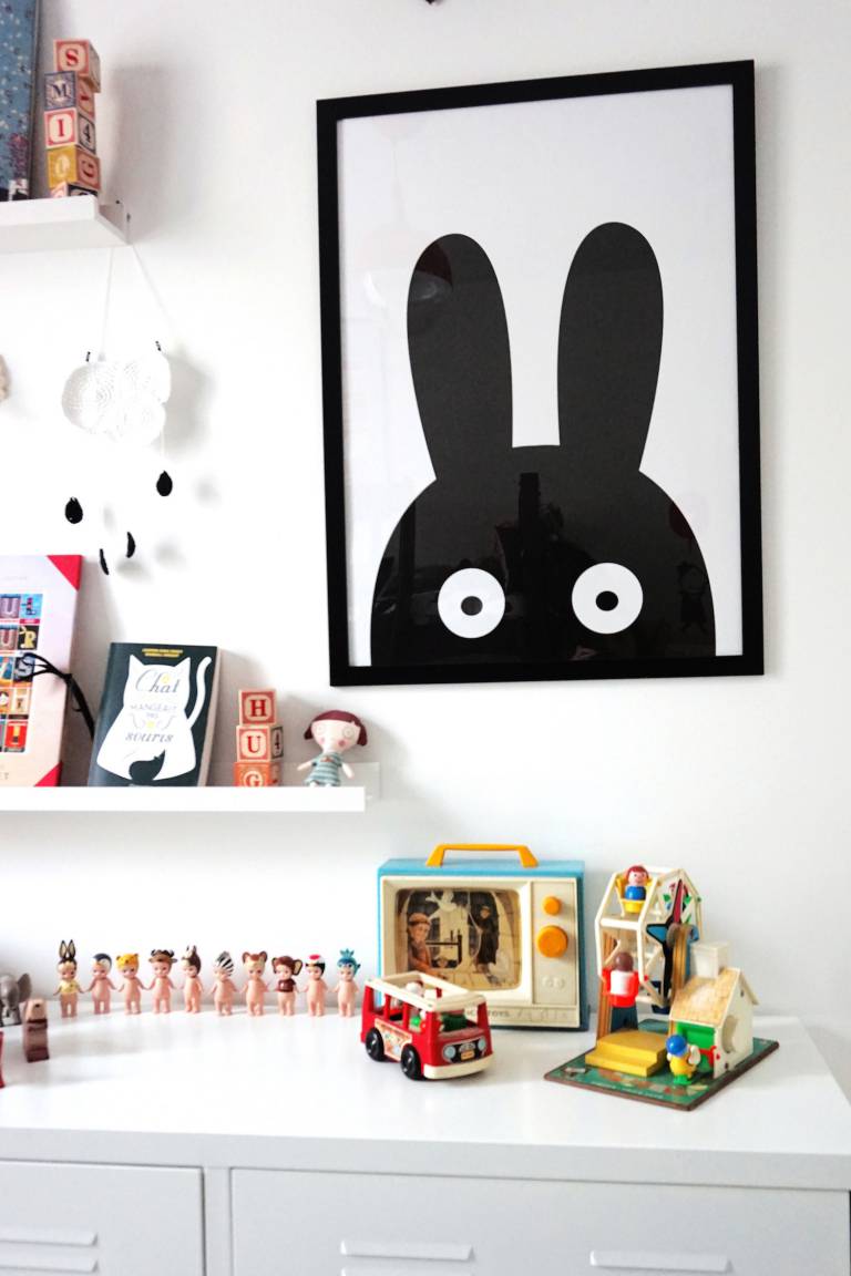 chambre enfant noir et blanc