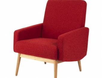 fauteuil rouge vintage Maisons du Monde