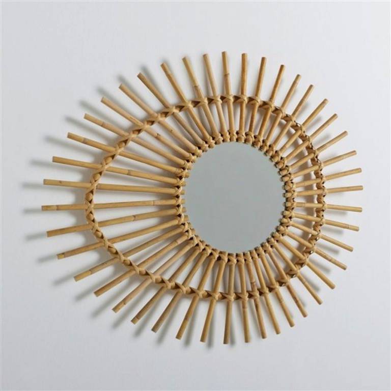 Miroir rotin vintage Redoute