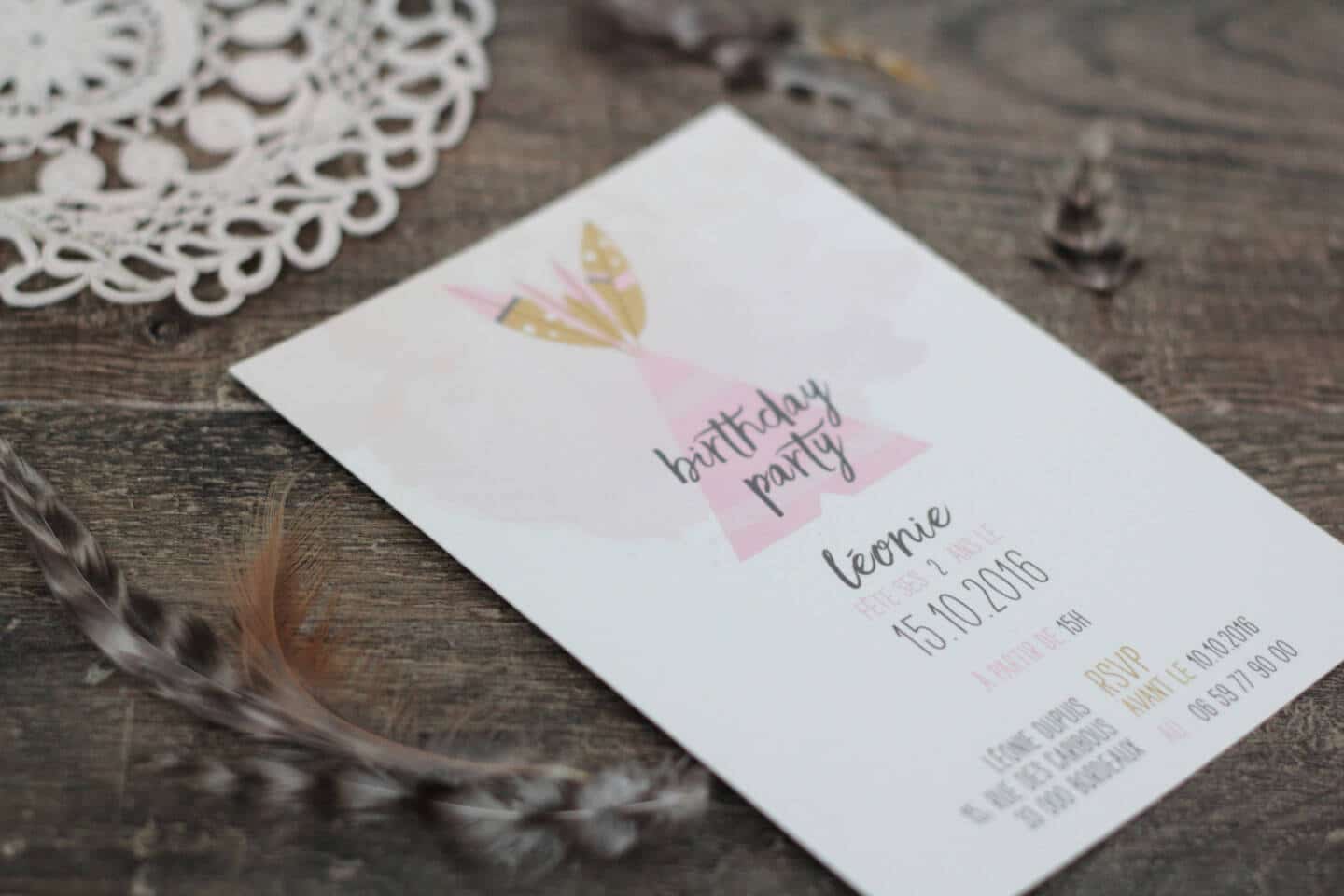 Boho Kid Birthday Invitation // Hëllø Blogzine www.hello-hello.fr