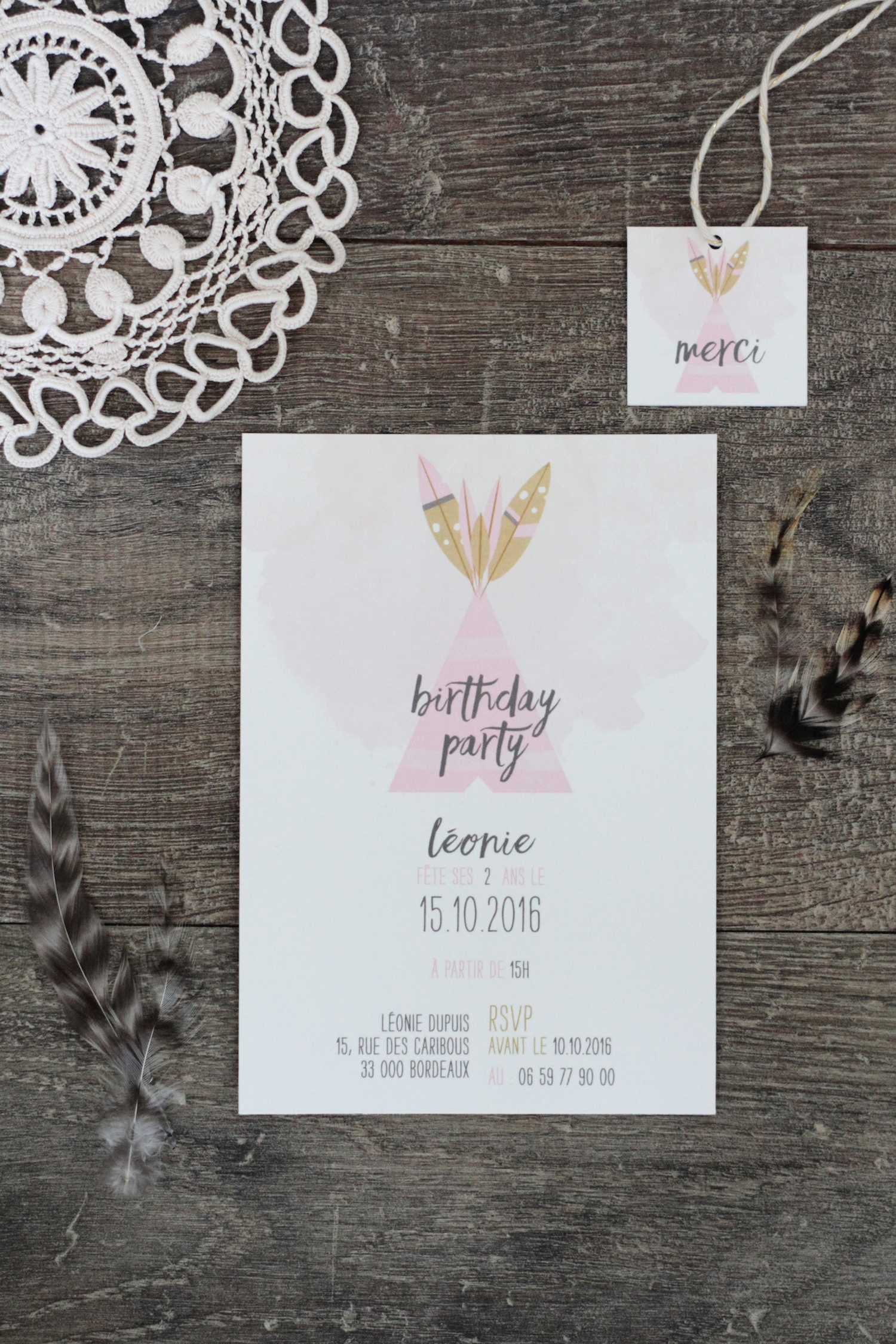 Boho Kid Birthday Invitation // Hëllø Blogzine www.hello-hello.fr