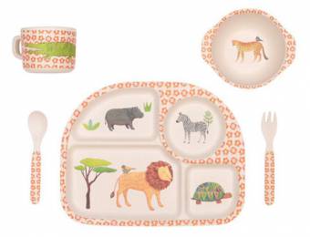 tendance jungle kids set diner bambou lovemae