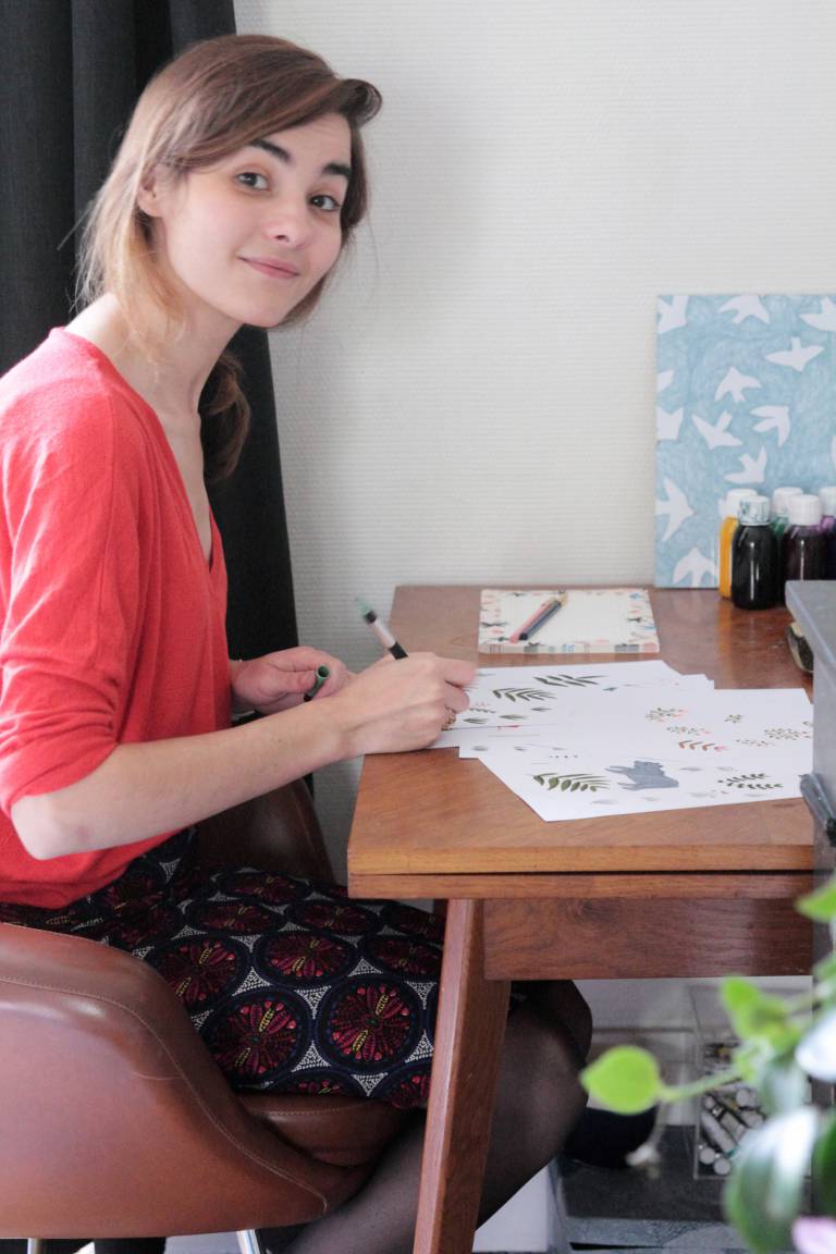 Parisian Apartment Illustrator and Cofounder of Season Paper // Hëllø Blogzine blog deco & lifestyle www.hello-hello.fr
