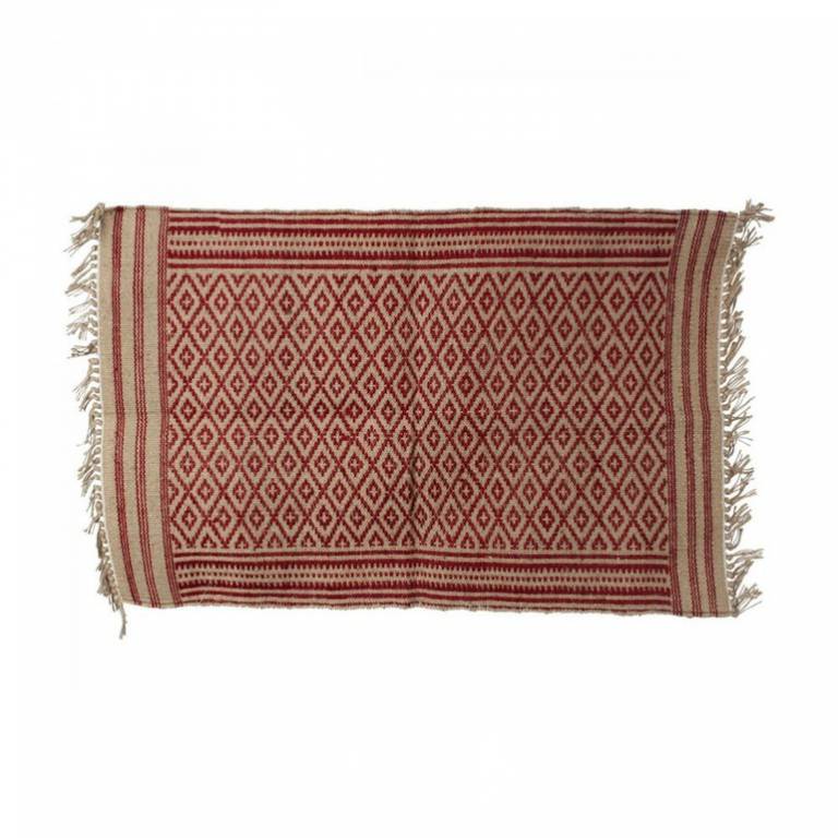 tapis tipi en jute rouge// Hëllø Blogzine blog deco & lifestyle www.hello-hello.fr