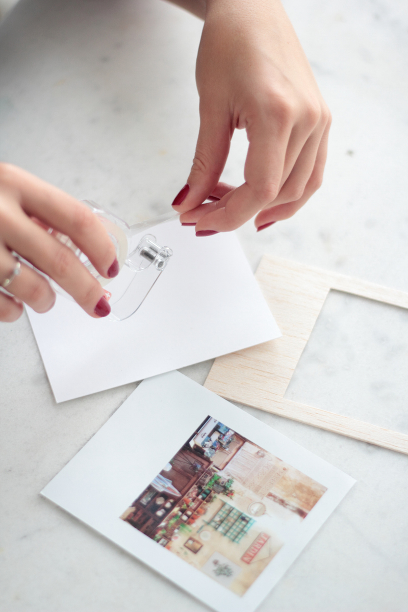 DIY Wooden Pola Magnet // Hëllø Blogzine blog deco & lifestyle www.hello-hello.fr #pola #diy #wood