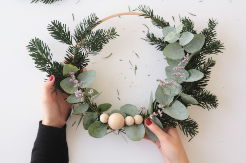 Couronne de Noël Végétale DIY // Hëllø Blogzine blog deco & lifestyle www.hello-hello.fr #couronne #noel #christmas #diy