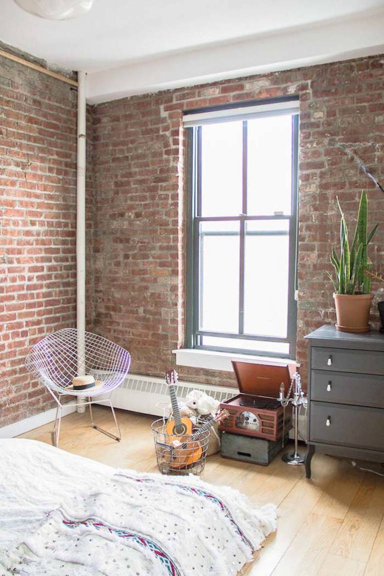 Déco mur de briques // Hëllø Blogzine blog deco & lifestyle www.hello-hello.fr #murdebrique #brickwall