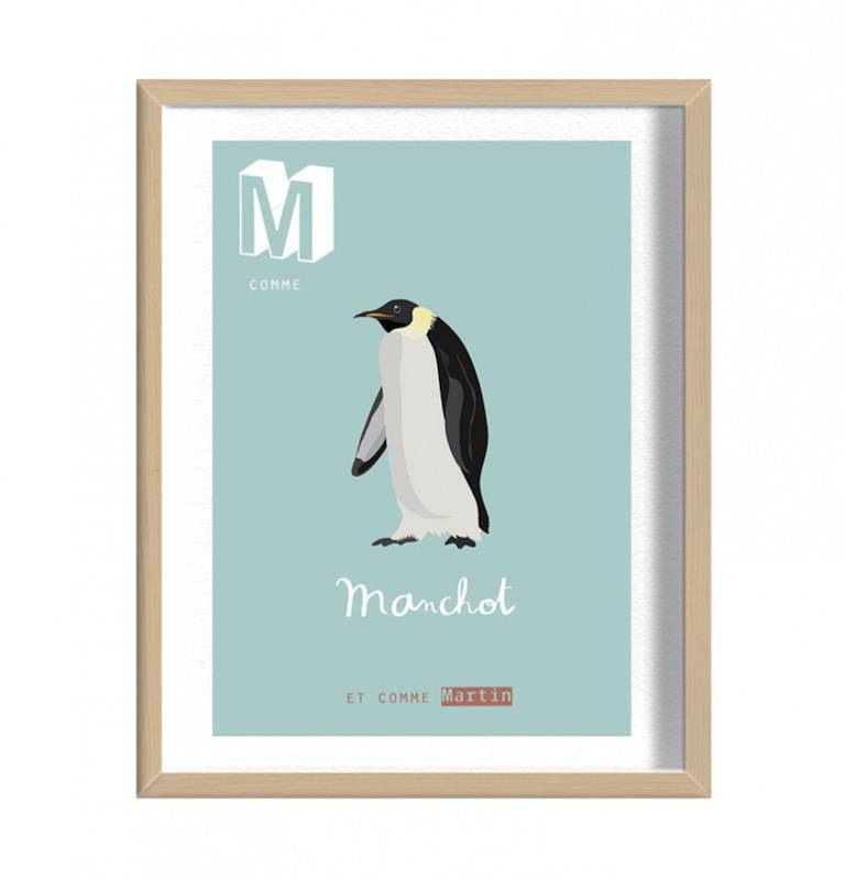 Affiche enfant personnalisable Z comme zanimaux // Hëllø Blogzine blog deco & lifestyle www.hello-hello.fr #poster #affiche #kidsprint