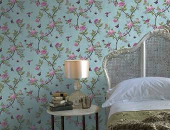 Tendance papier peint floral // Hëllø Blogzine blog deco & lifestyle www.hello-hello.fr #papierpeint #wallpaper #fleur