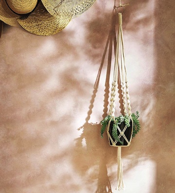 Suspension macramé // Hëllø Blogzine blog deco & lifestyle www.hello-hello.fr #macrame #suspension