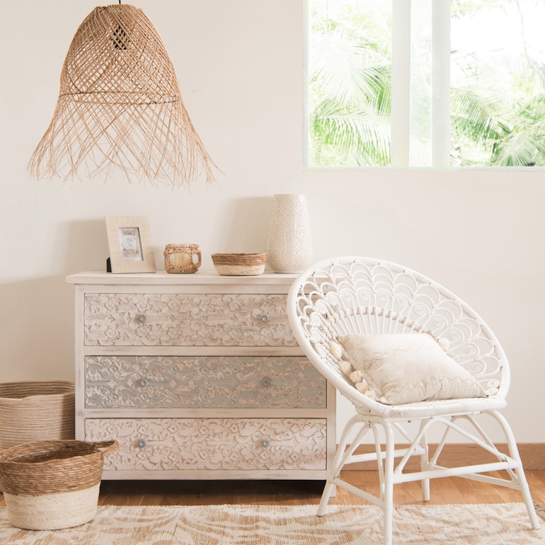 Jolies suspensions en rotin pour ambiance bohème chic // Hëllø Blogzine blog deco & lifestyle www.hello-hello.fr #rotin #bambou #rattan