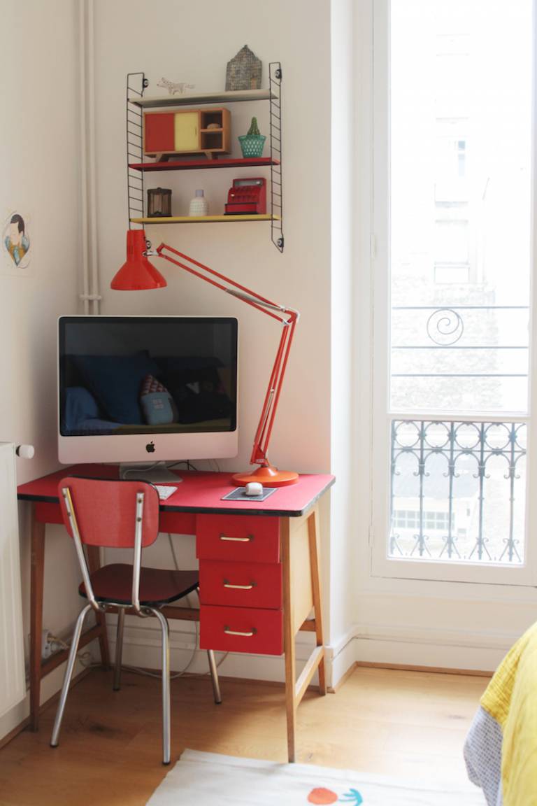 Appartement parisien rétro, Anne-Sophie Les Moustachoux // Hëllø Blogzine blog deco & lifestyle www.hello-hello.fr #retro #paris #vintage
