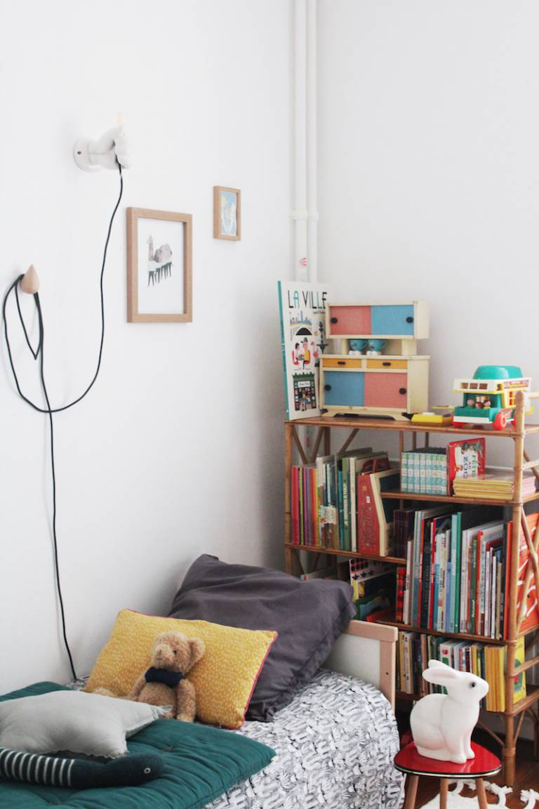 Appartement parisien rétro, Anne-Sophie Les Moustachoux // Hëllø Blogzine blog deco & lifestyle www.hello-hello.fr #retro #paris #vintage