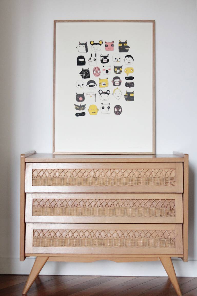 Appartement parisien rétro, Anne-Sophie Les Moustachoux // Hëllø Blogzine blog deco & lifestyle www.hello-hello.fr #retro #paris #vintage