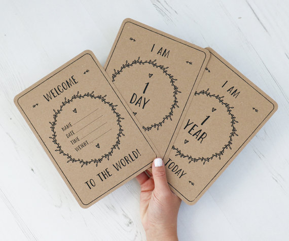 Milestones Cards Baby // Hëllø Blogzine blog deco & lifestyle www.hello-hello.fr #milestones #babycards