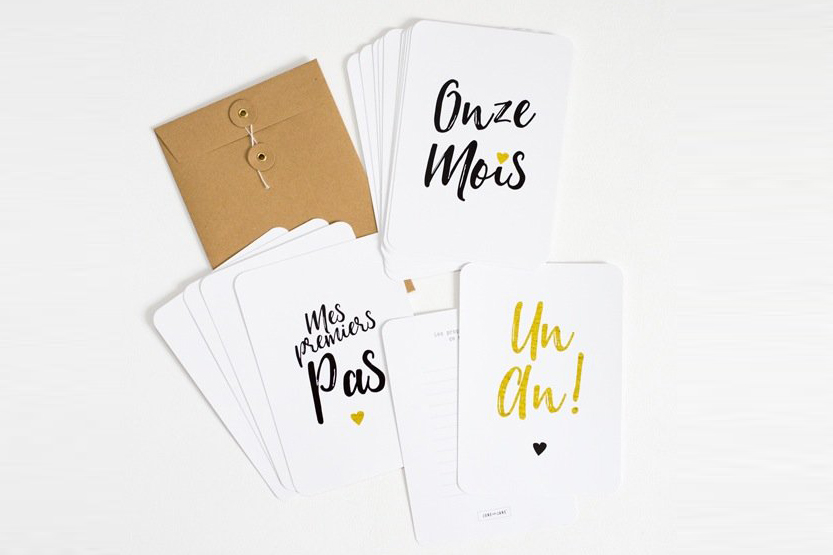 Milestones Cards Baby // Hëllø Blogzine blog deco & lifestyle www.hello-hello.fr #milestones #babycards