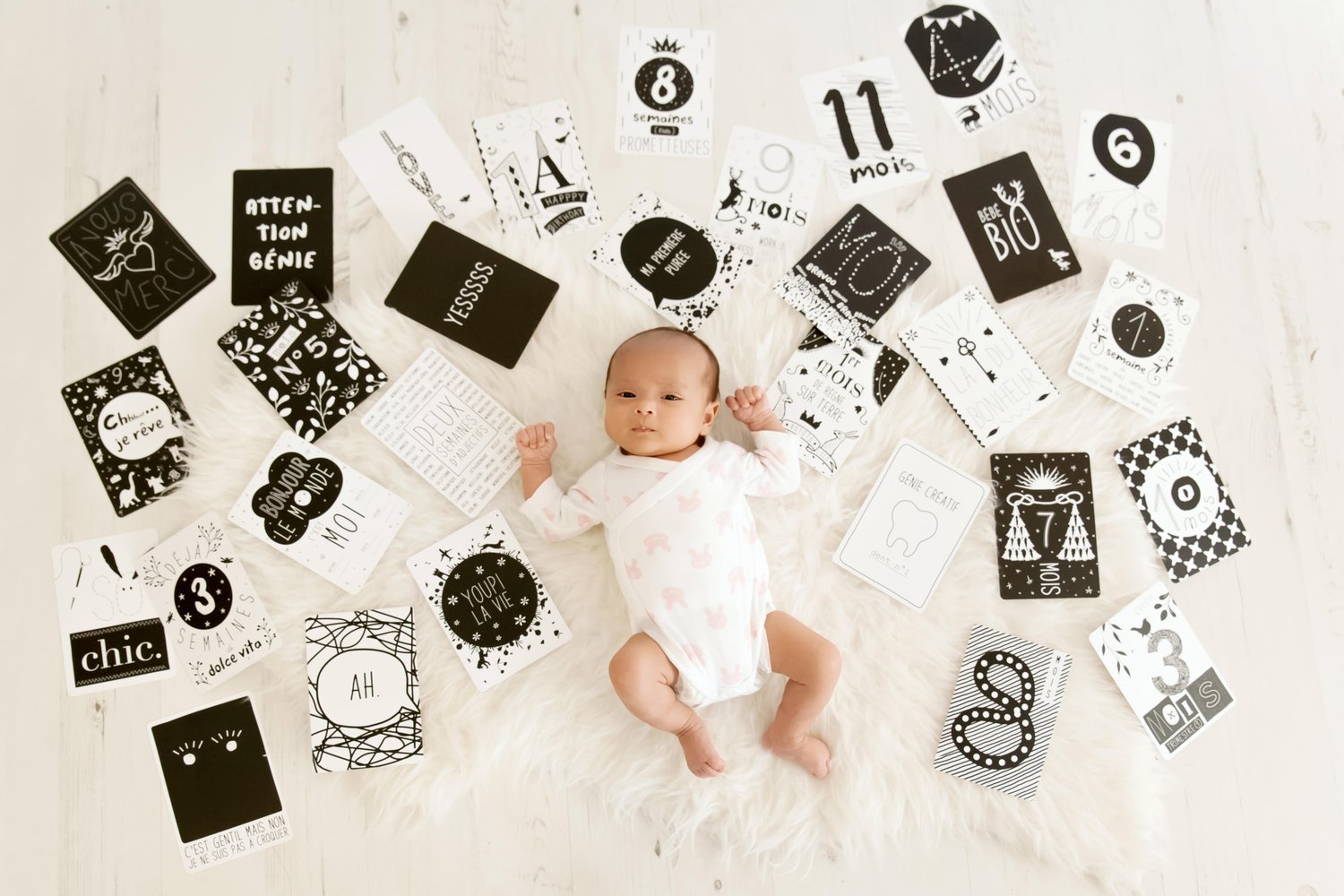 Milestones Cards Baby // Hëllø Blogzine blog deco & lifestyle www.hello-hello.fr #milestones #babycards