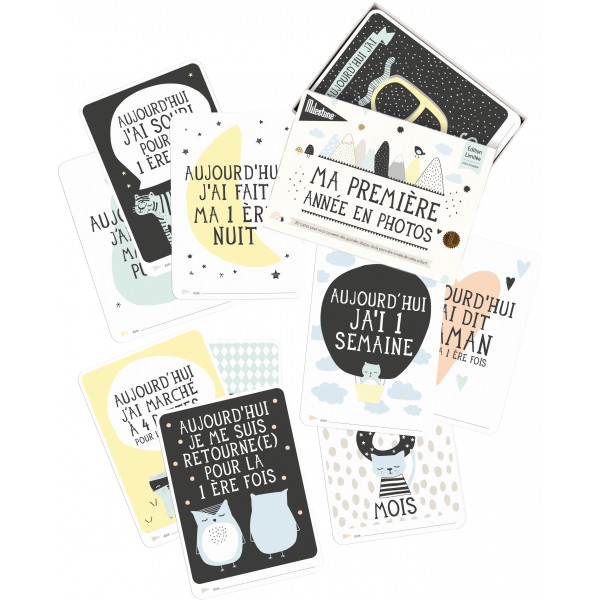 Milestones Cards Baby // Hëllø Blogzine blog deco & lifestyle www.hello-hello.fr #milestones #babycards