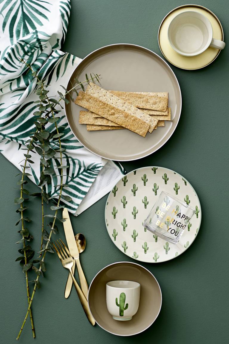 Assiettes Cactus Jade Bloomingville // Hëllø Blogzine blog deco & lifestyle www.hello-hello.fr