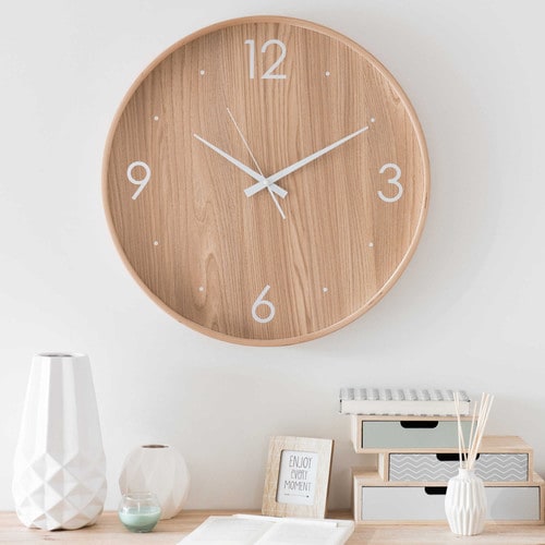 Horloge en bois Maisons du Monde // Hëllø Blogzine blog deco & lifestyle www.hello-hello.fr