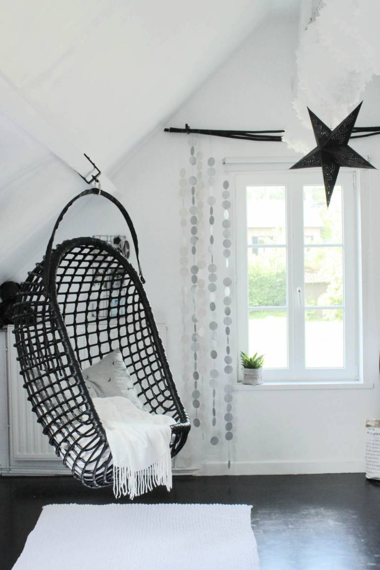 Chambre d'Ado Urban Jungle Fauteuil Suspendu // Hëllø Blogzine blog deco & lifestyle www.hello-hello.fr