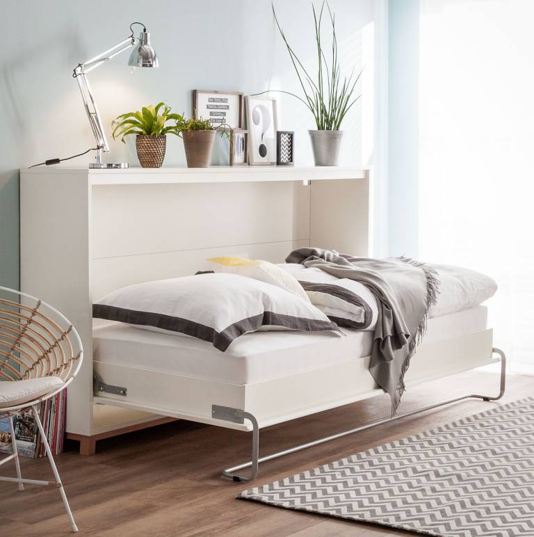 Lit escamotable gain de place // Hëllø Blogzine blog deco & lifestyle www.hello-hello.fr