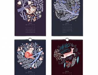 Calendrier 2018 graphisme poétique // Hellø Blogzine, Blog déco lifestyle - www.hello-hello.fr