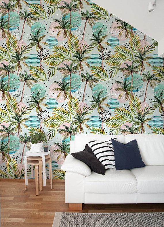 Papier peint tropical // Hëllø Blogzine blog deco & lifestyle www.hello-hello.fr