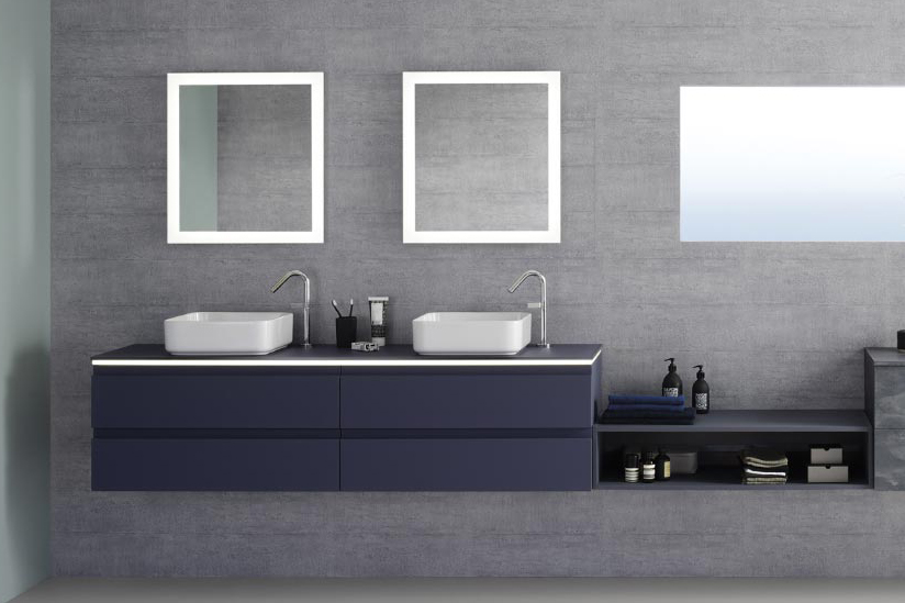 Meubles de salle de bain modulables, gamme Illusion, Sanijura // Hellø Blogzine blog deco & lifestyle www.hello-hello.fr