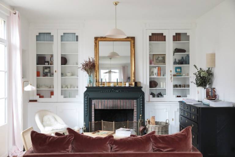 La maison à la déco vintage aux accents anglais de Maï, créatrice de la marque de bijoux Marceline // Hellø Blogzine blog deco & lifestyle www.hello-hello.fr