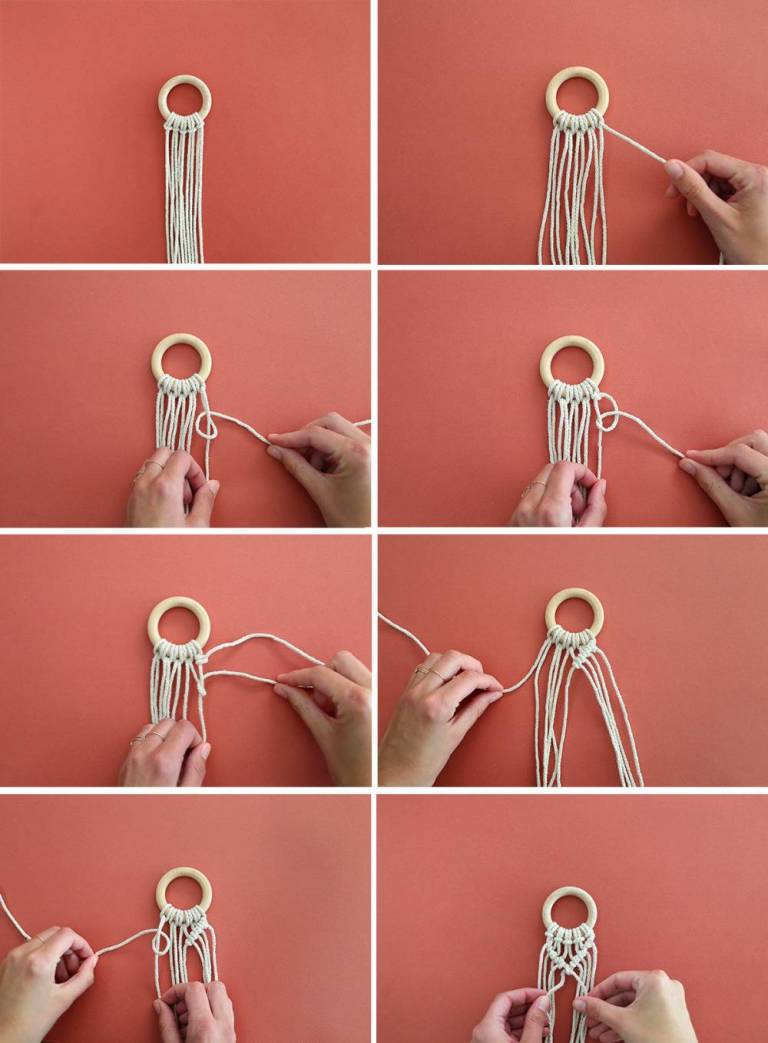 DIY sangle de tapis de yoga en macrame// Hellø Blogzine blog deco & lifestyle www.hello-hello.fr
