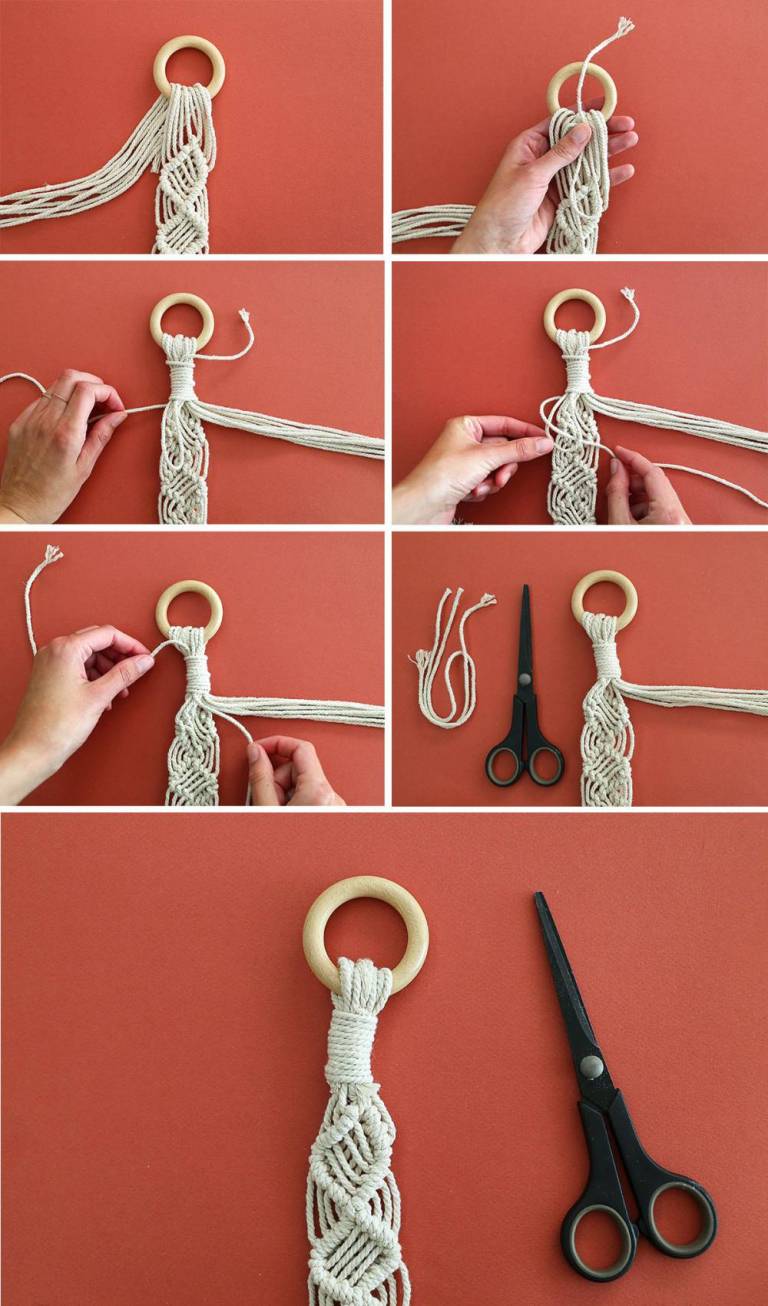 DIY sangle de tapis de yoga en macrame// Hellø Blogzine blog deco & lifestyle www.hello-hello.fr