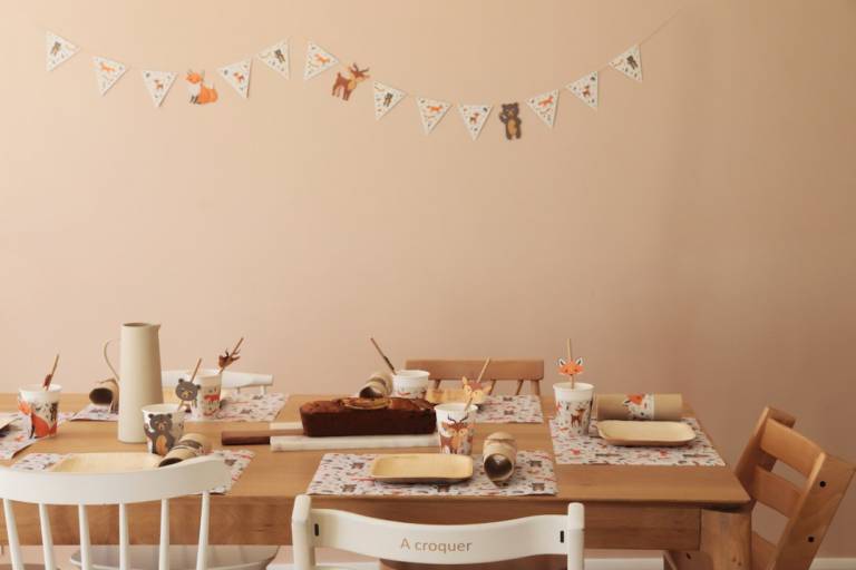 Décoration éco-responsable goûter anniversaire Annikids // Hellø Blogzine blog deco & lifestyle www.hello-hello.fr