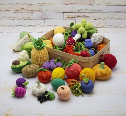 Fruits et légumes en bois, en crochet et en feutrine // Hellø Blogzine blog deco & lifestyle www.hello-hello.fr