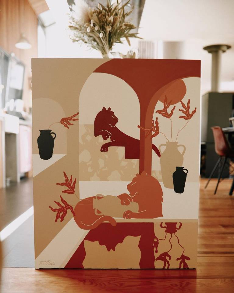 Tendance fresque murale // Hellø Blogzine blog deco & lifestyle www.hello-hello.fr