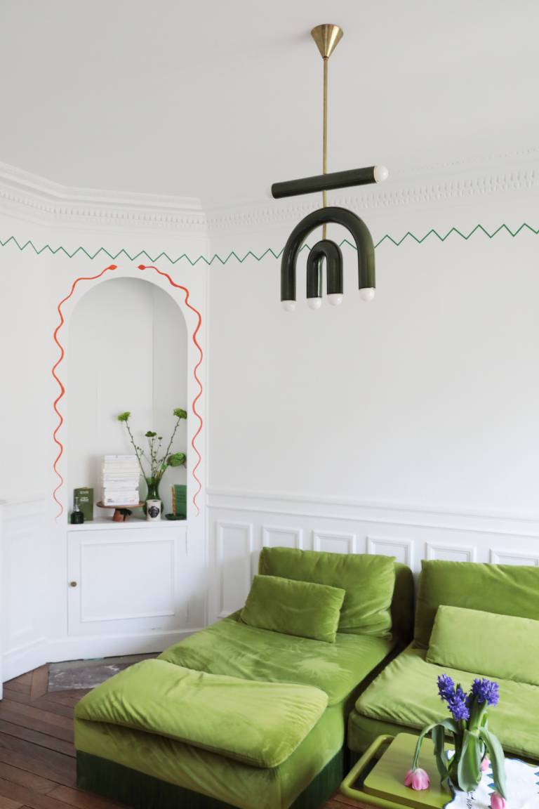 L'appartement haussmannien moderne et coloré de Girlzpop // Hellø Blogzine blog deco & lifestyle www.hello-hello.fr