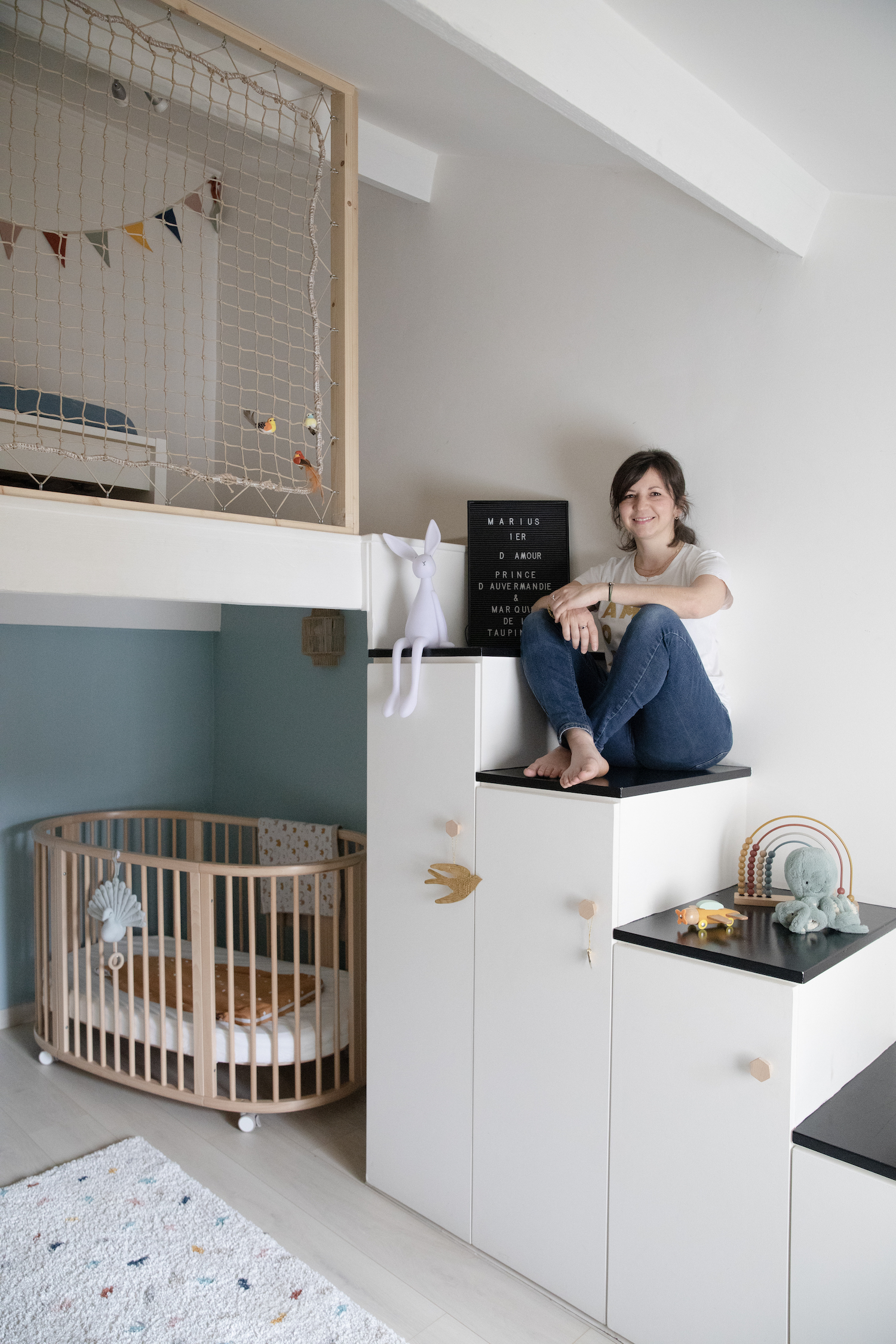 Avant Après : aménager une chambre d'enfant avec une mezzanine