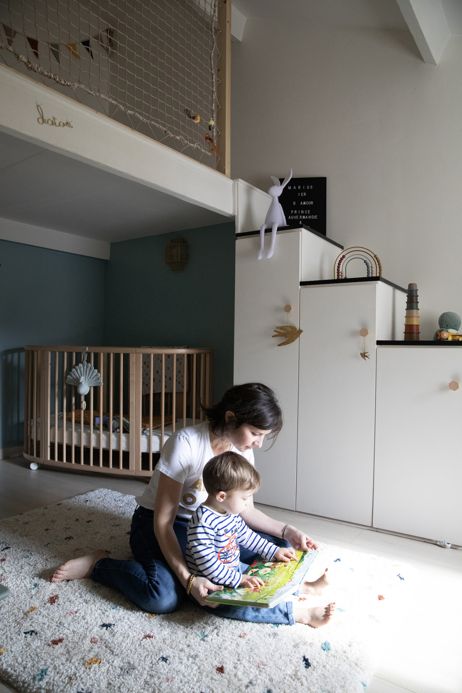 Avant Après : aménager une chambre d'enfant avec une mezzanine