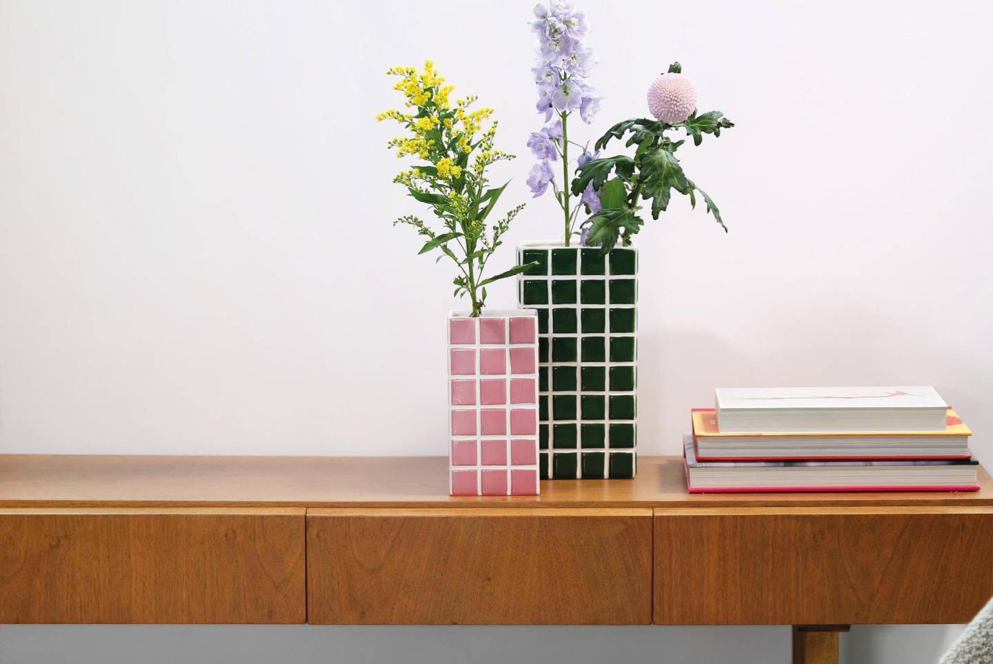 Vase aspect carrelage