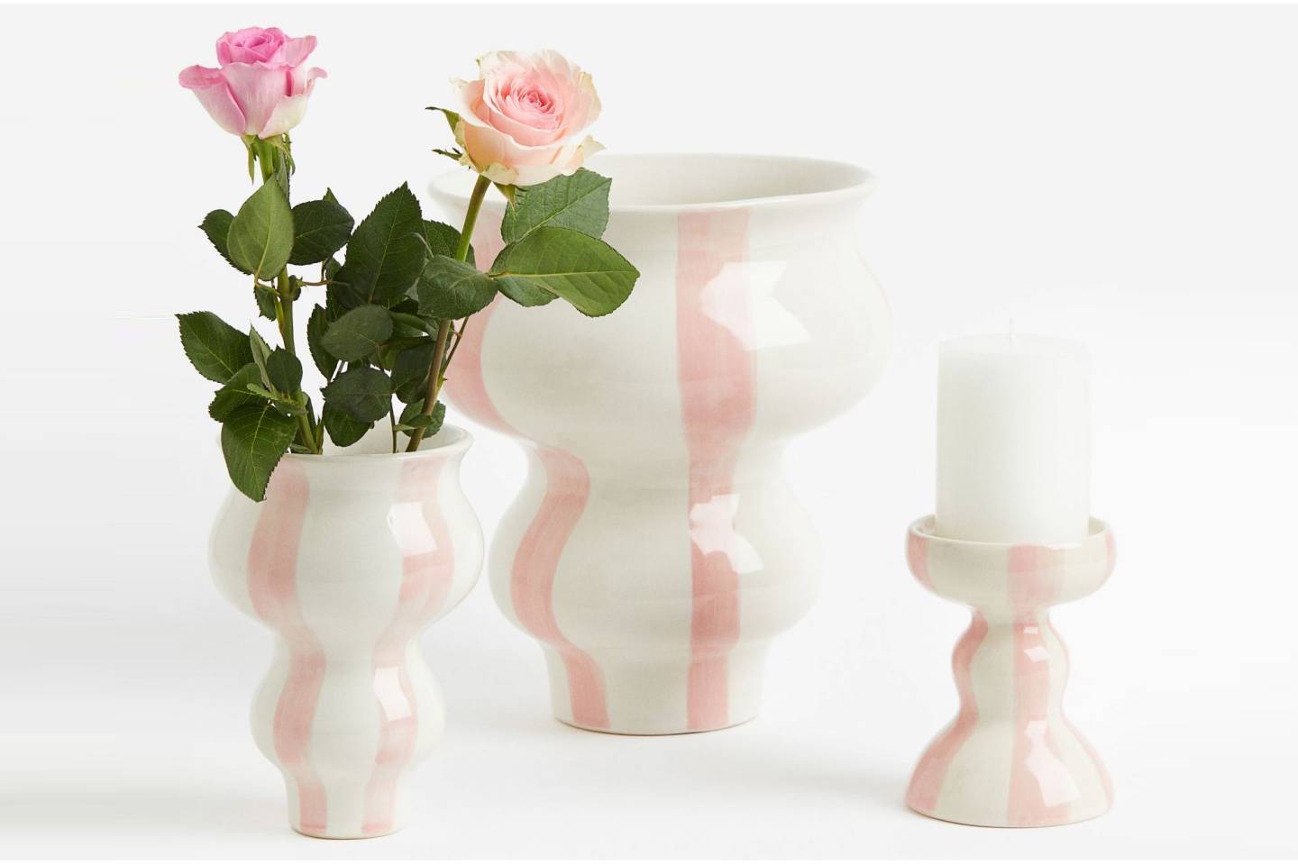 Vase à rayures