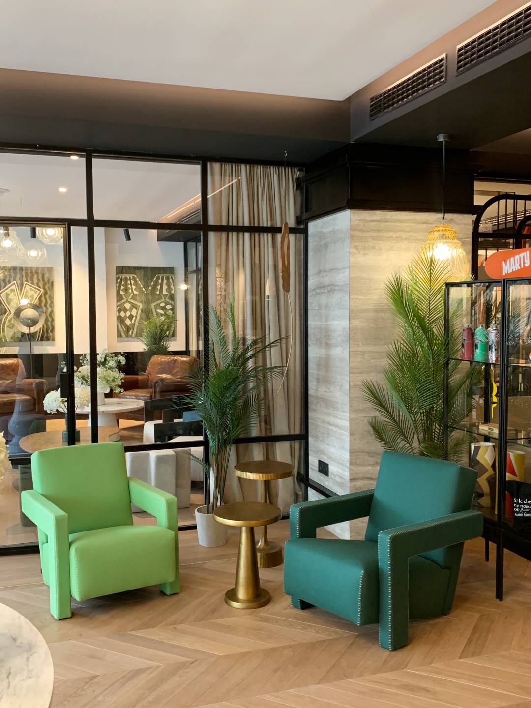 La déco design de l'hôtel Marty Bordeaux