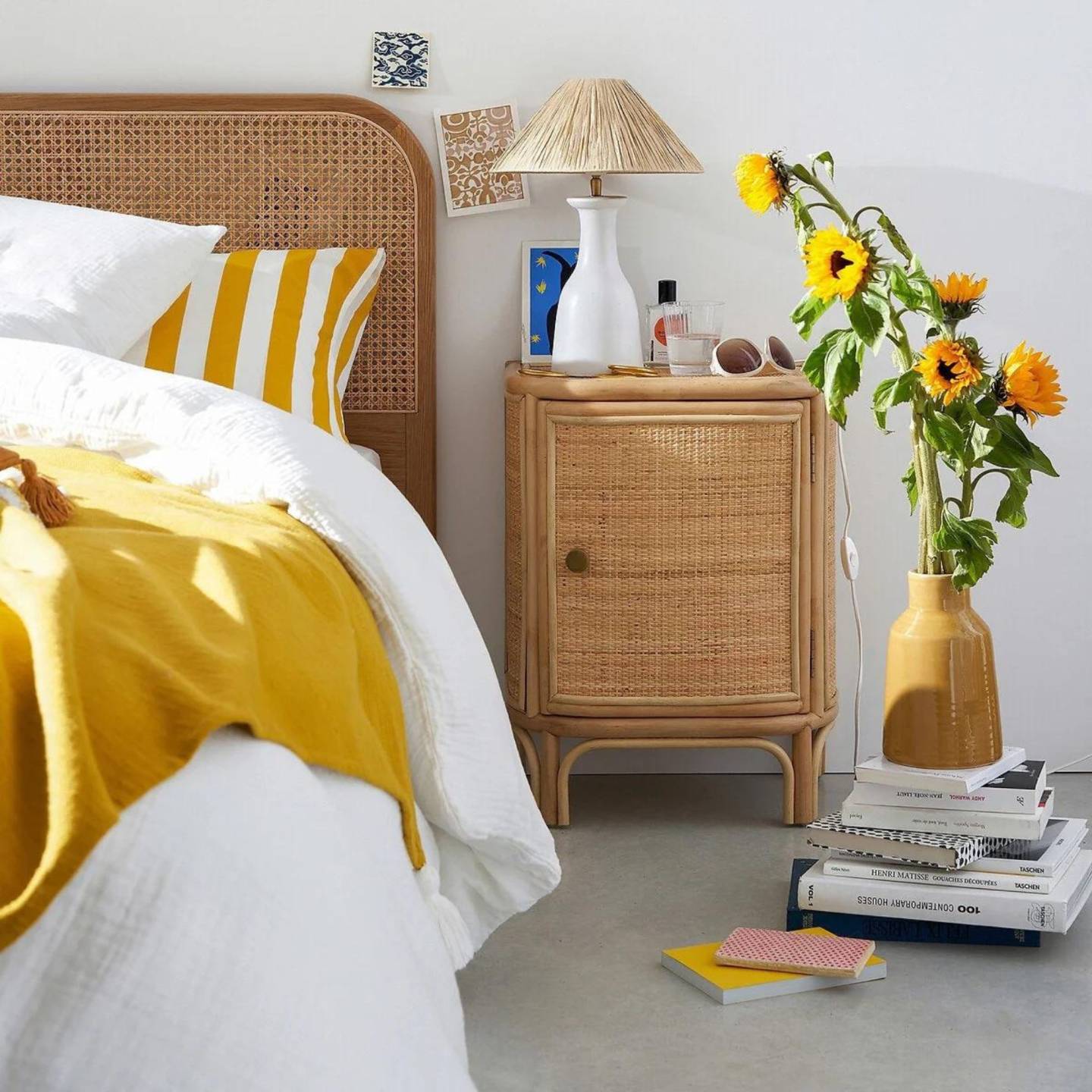 Où trouver une tête de lit en cannage ?