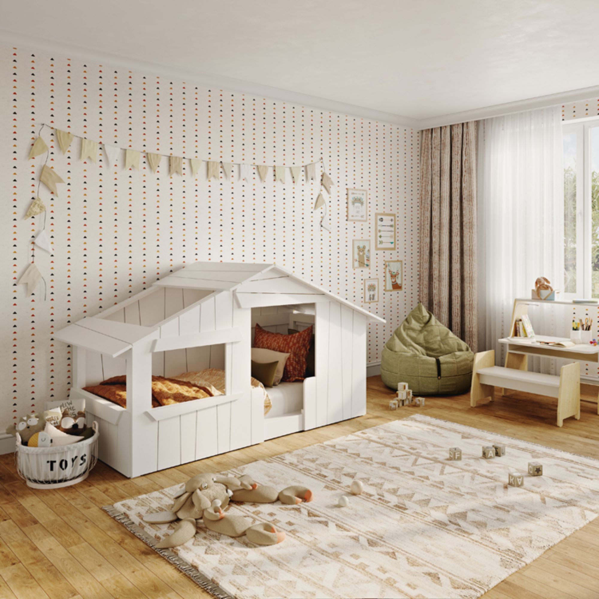 Lit cabane : 16 modèles déco pour une chambre d'enfant originale // Hello Blogzine - Blog déco