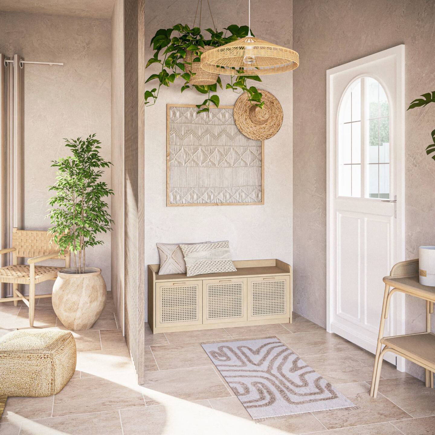Banc d'entrée : des modèles pratiques pour habiller son entrée // Hello Blogzine - Blog déco