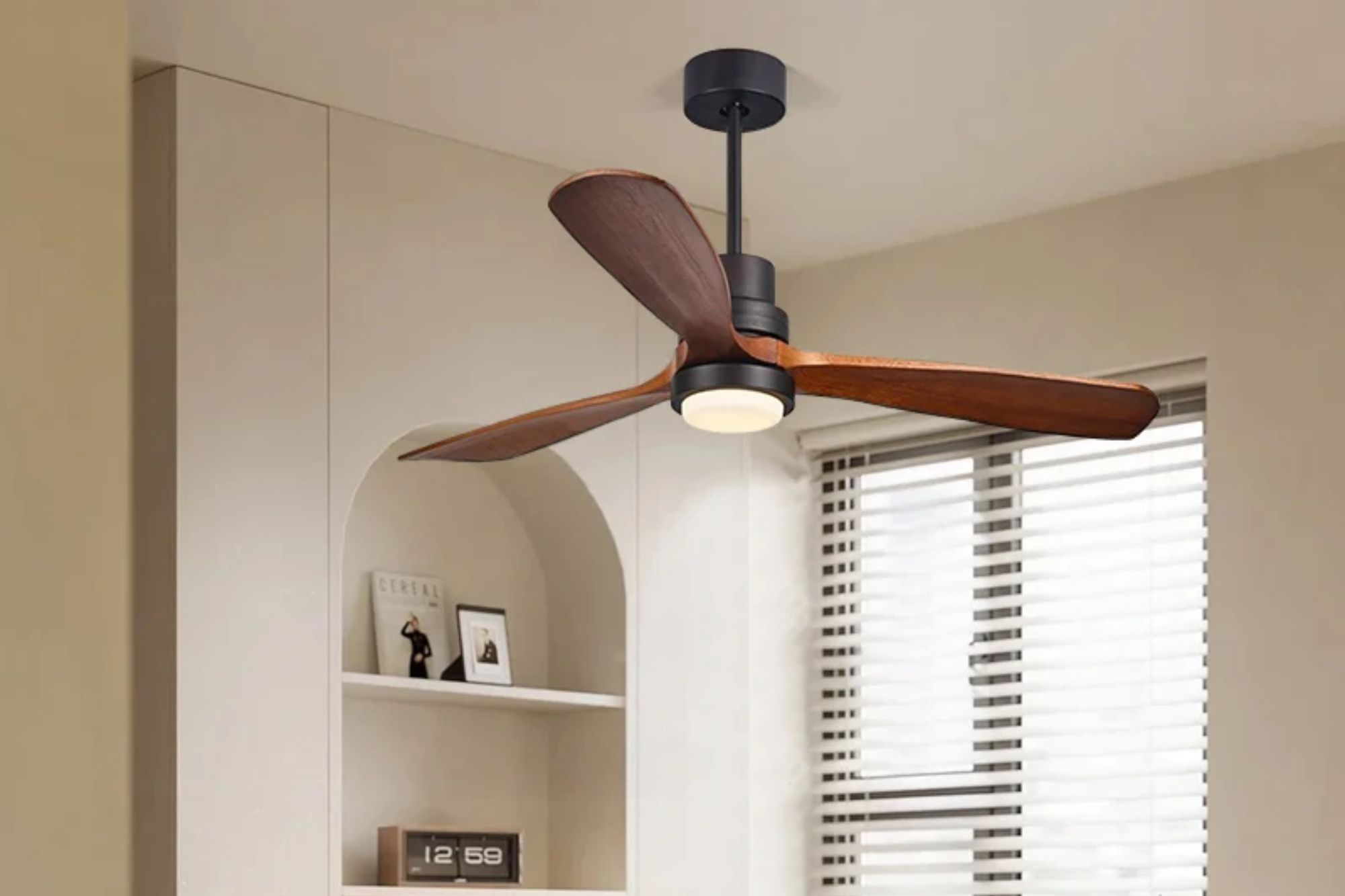 Plafonnier ventilateur : 12 modèles pour rafraichir son intérieur // Hello Blogzine - blog déco