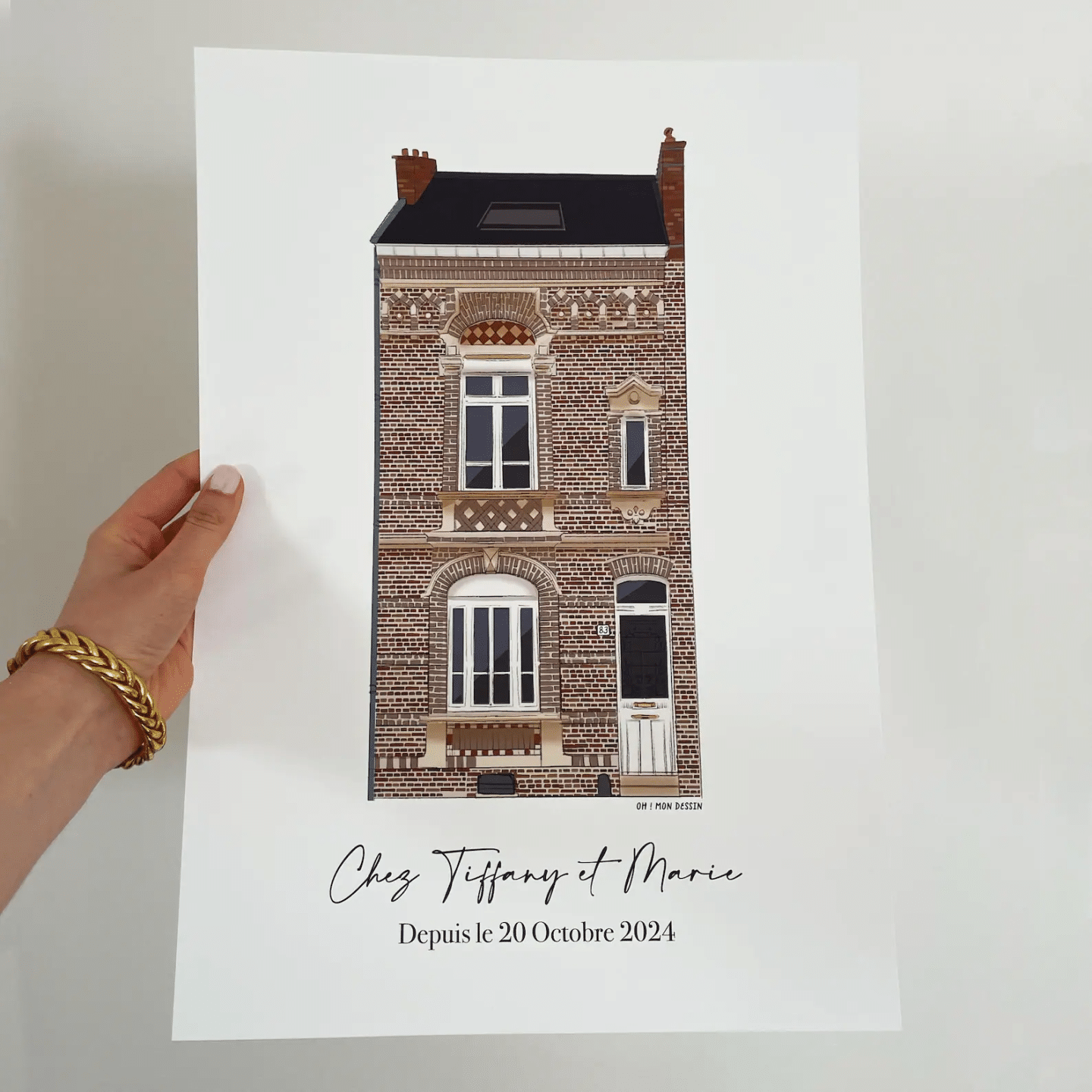 Portrait de maison. Cadeau personnalisé : offrez une attention unique et sur-mesure // Hellø Blogzine blog deco & lifestyle www.hello-hello.fr