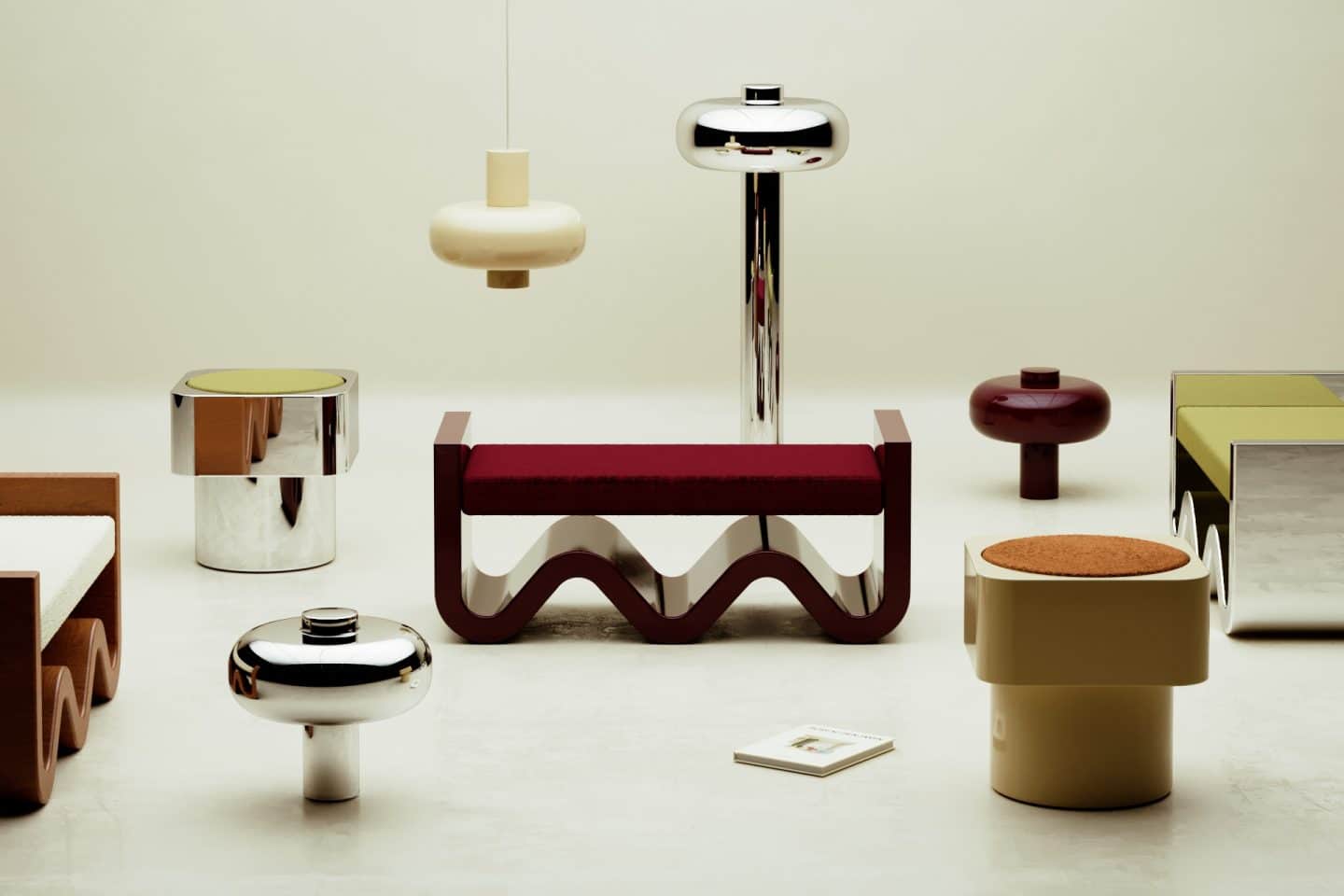 Nouvelle collection Monoprix x Bureau Benjamin : lampes Bubble, banc Vague et créations inédites aux couleurs design. Disponible dès le 30 septembre sur Monoprix.fr // Hëllø Blogzine www.hello-hello.fr