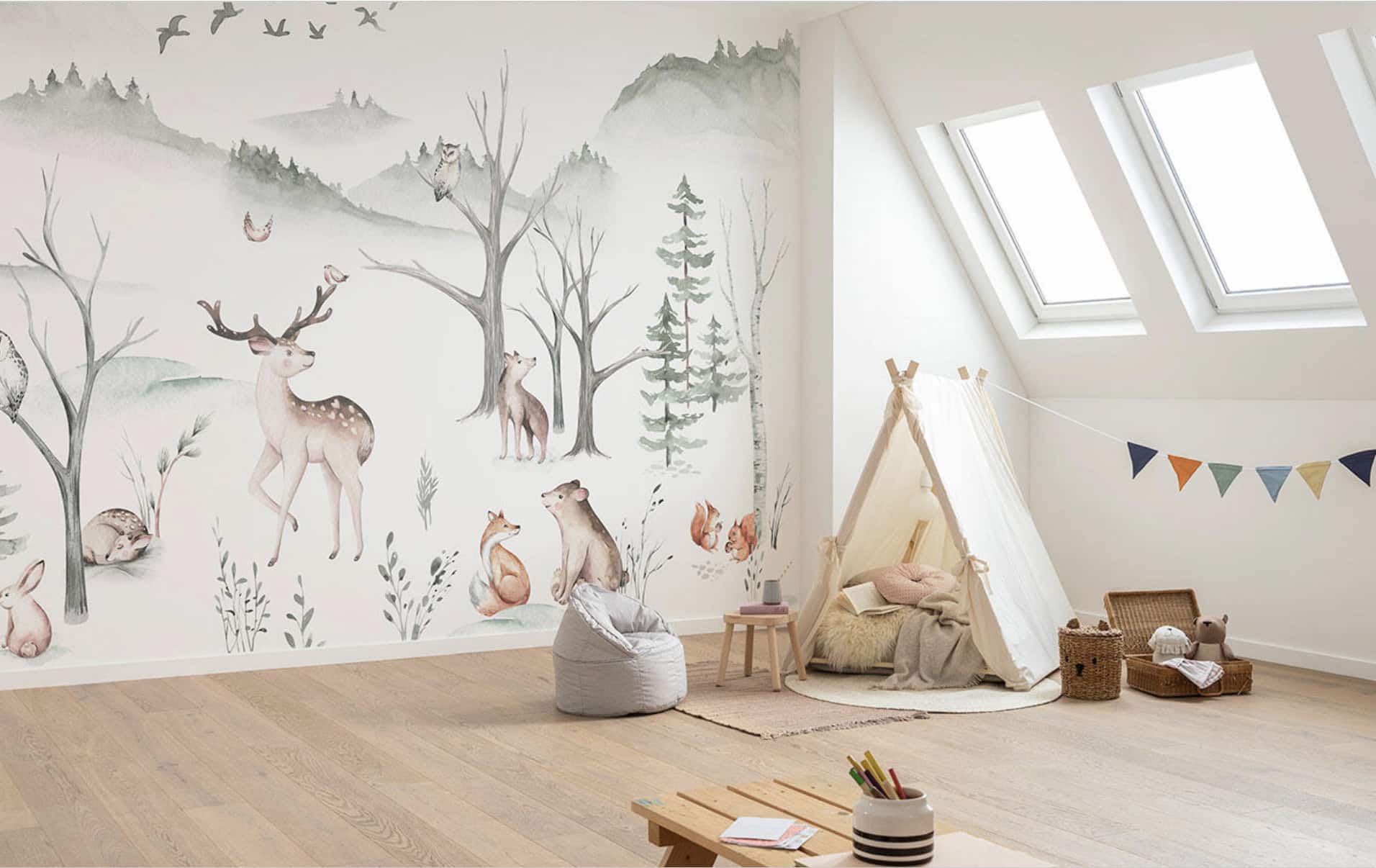 Des papiers peints pour les chambres d'enfants // Hellø Blogzine blog deco & lifestyle www.hello-hello.fr